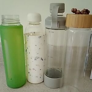 Set of Four Stylish Water Bottles